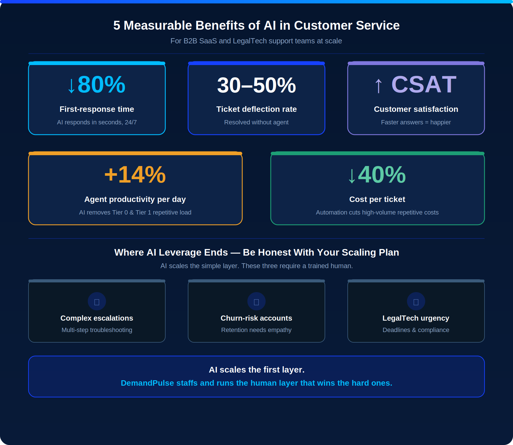5 measurable benefits of AI in customer service for B2B SaaS - DemandPulse